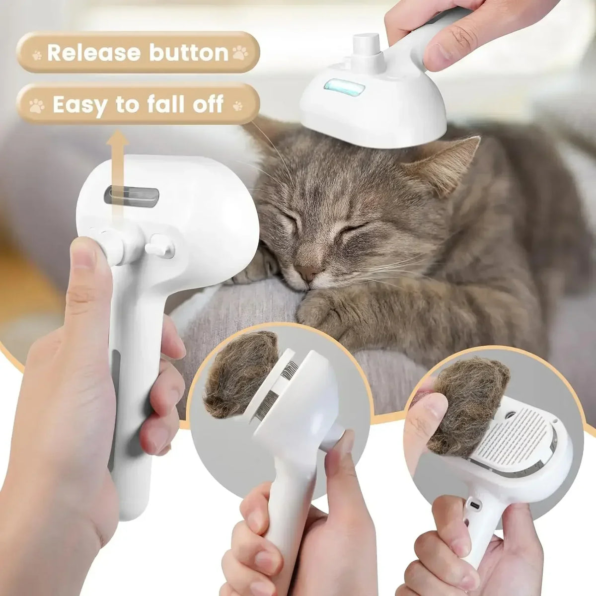 PettaLab™ Steam Grooming Brush